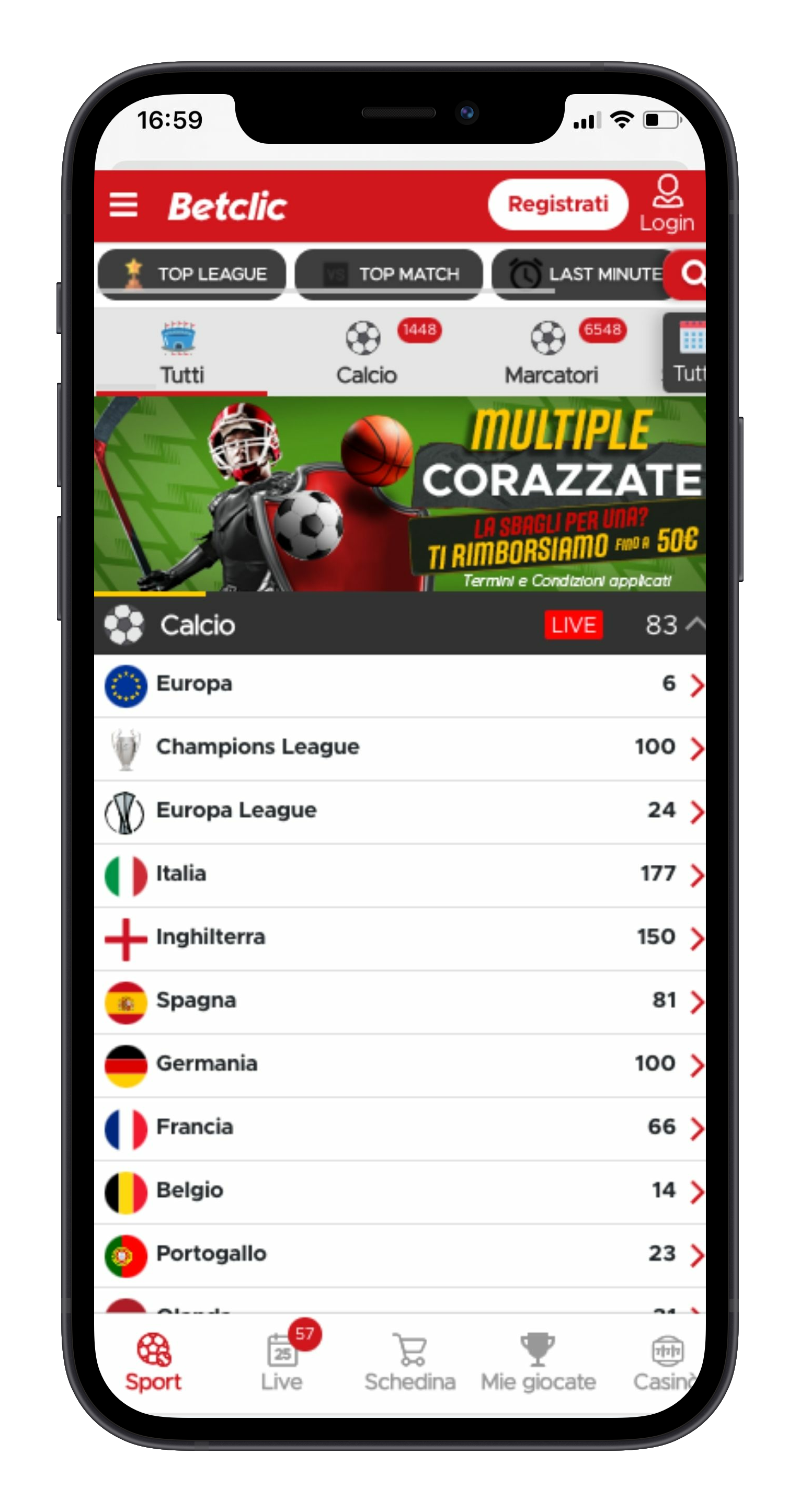 Betclic Scommesse Mobile