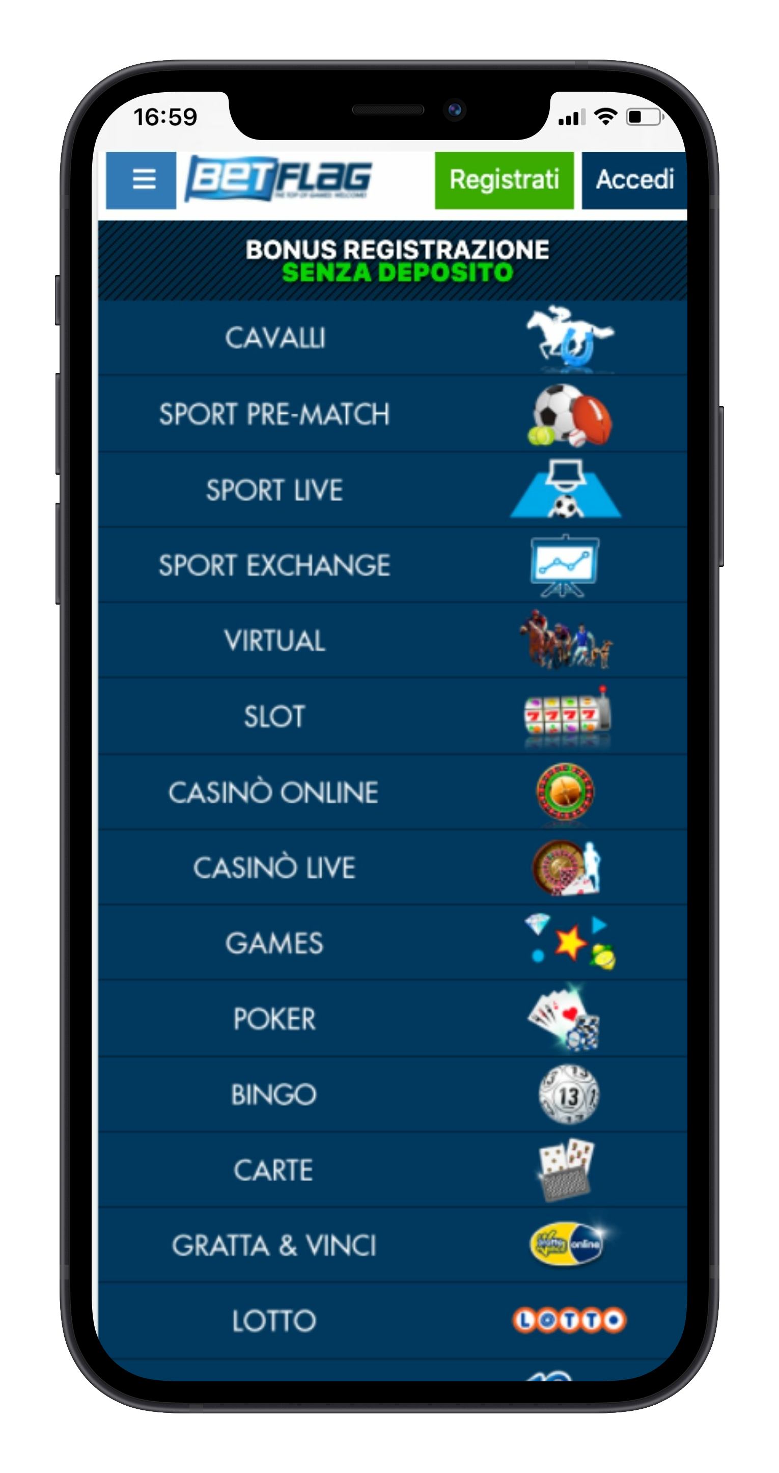 Betflag Scommesse Sportive Mobile
