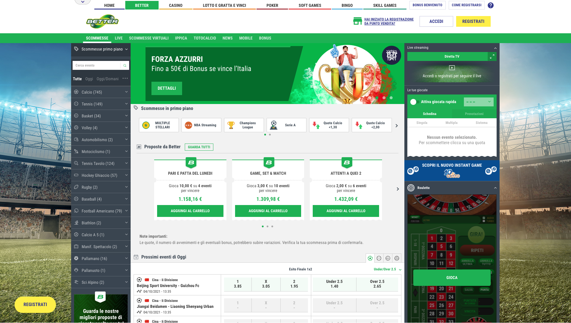 Better Lottomatica Scommesse Desktop