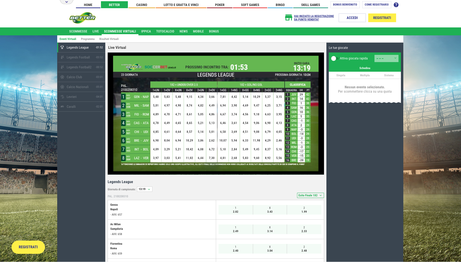 Better Lottomatica Virtuali Desktop