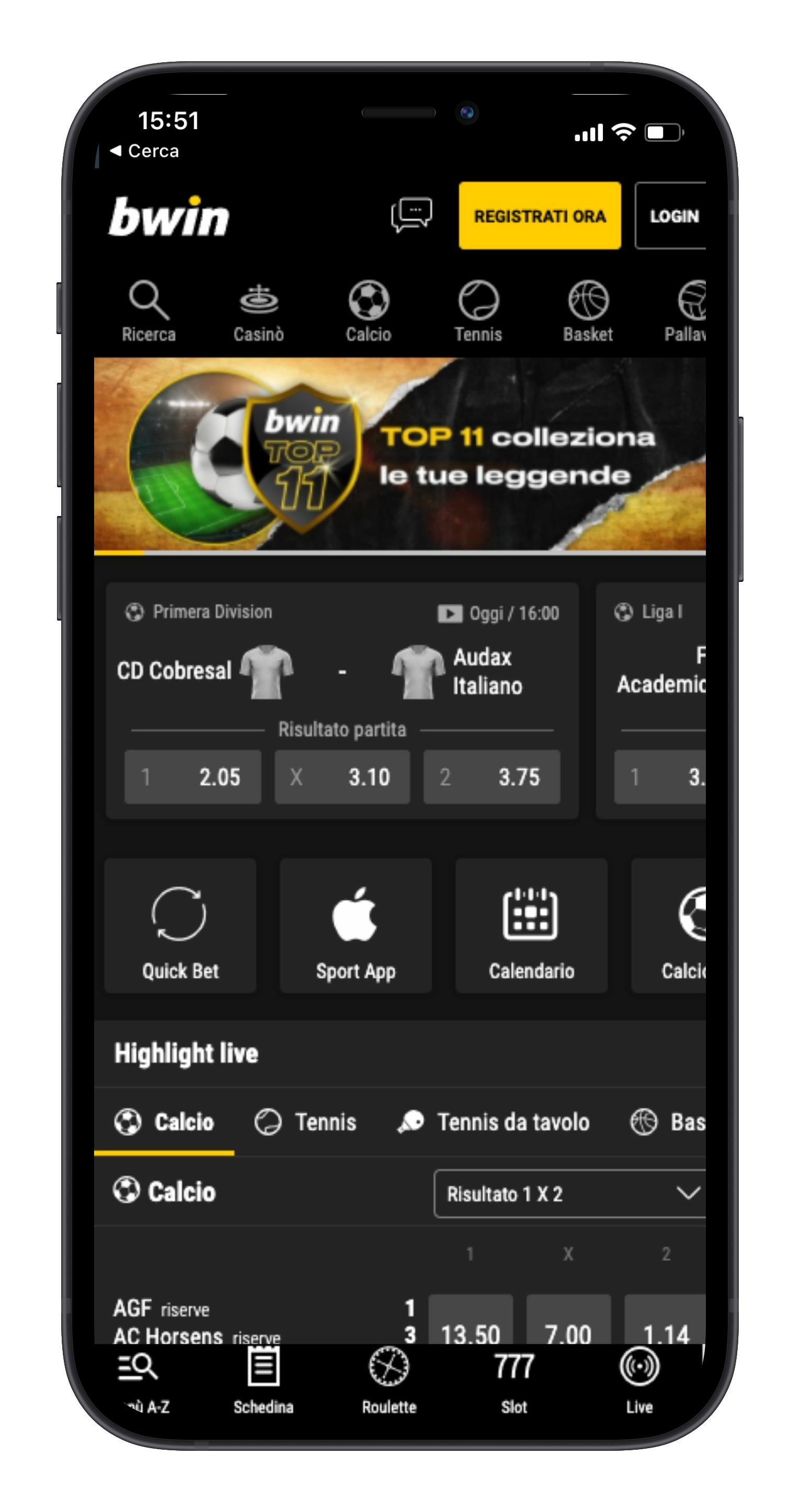 Bwin Scommesse Mobile