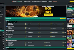 Interfaccia dashboard di 1bet Scommesse