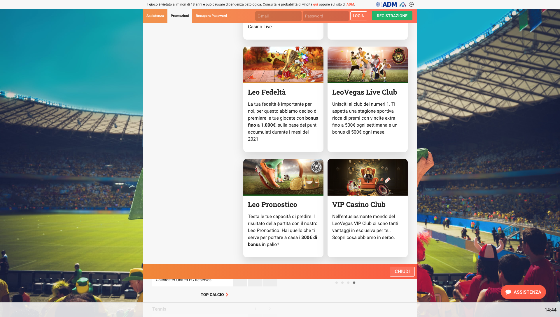 Leovegas Promo Desktop