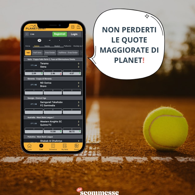 Migliore sito scommesse sportive Planetwin