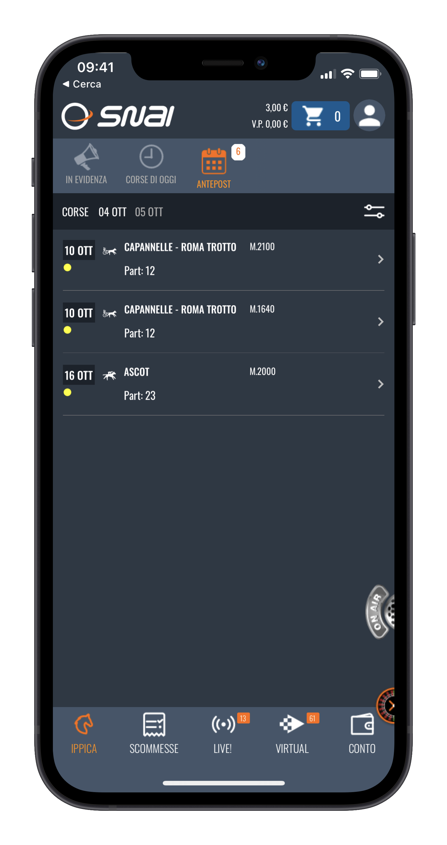Snai Scommesse Ippiche