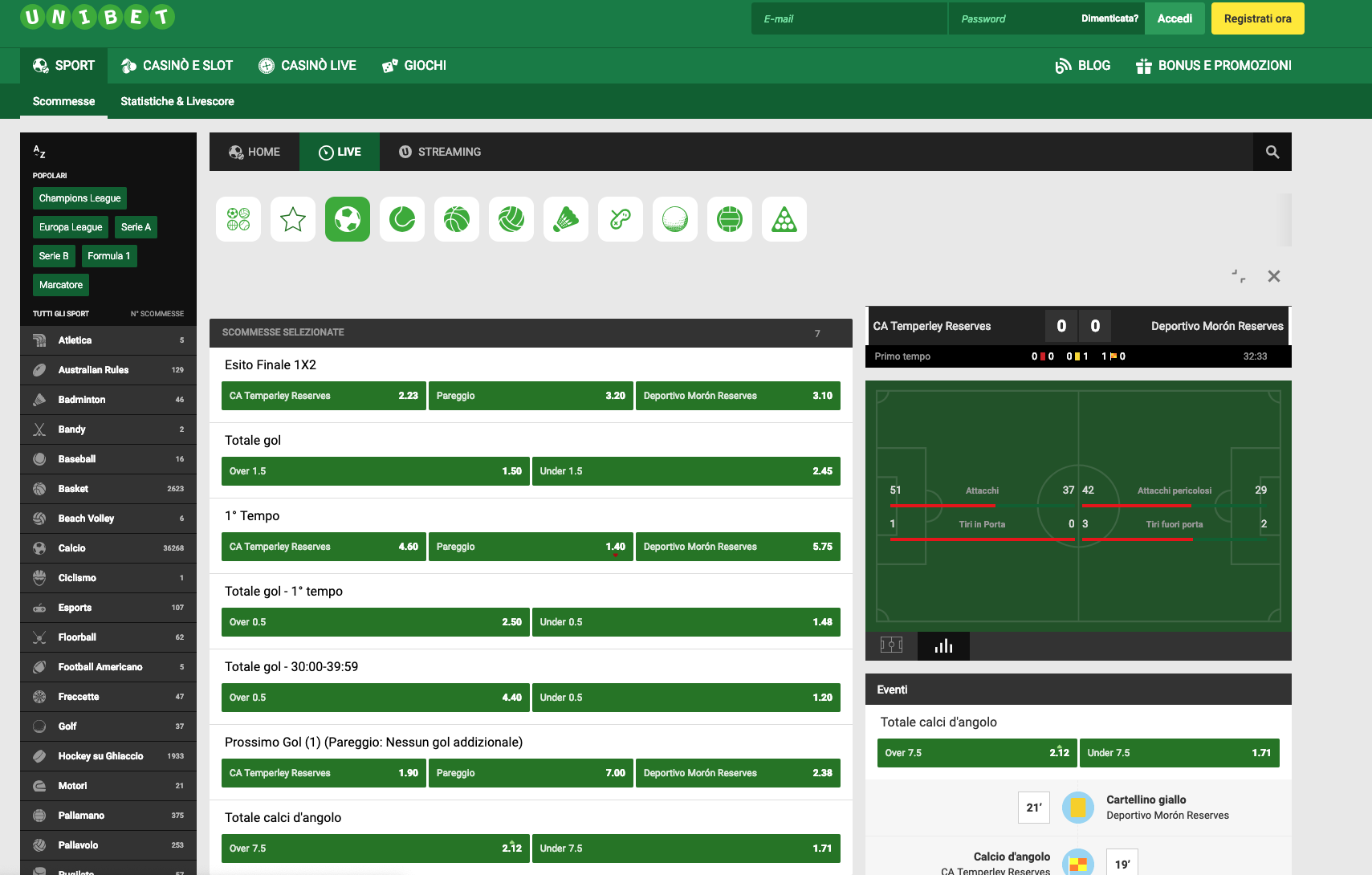 Unibet-Scommesse-live